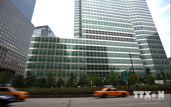 Trụ sở ngân hàng Goldman Sachs ở New York, Mỹ. (Ảnh: AFP/TTXVN)